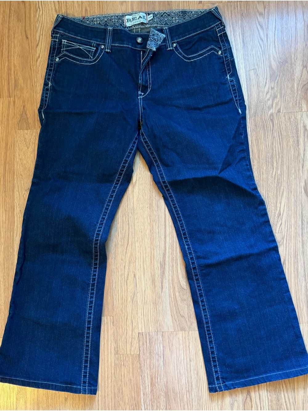 Ariat Dark Blue Wide Leg Jeans
